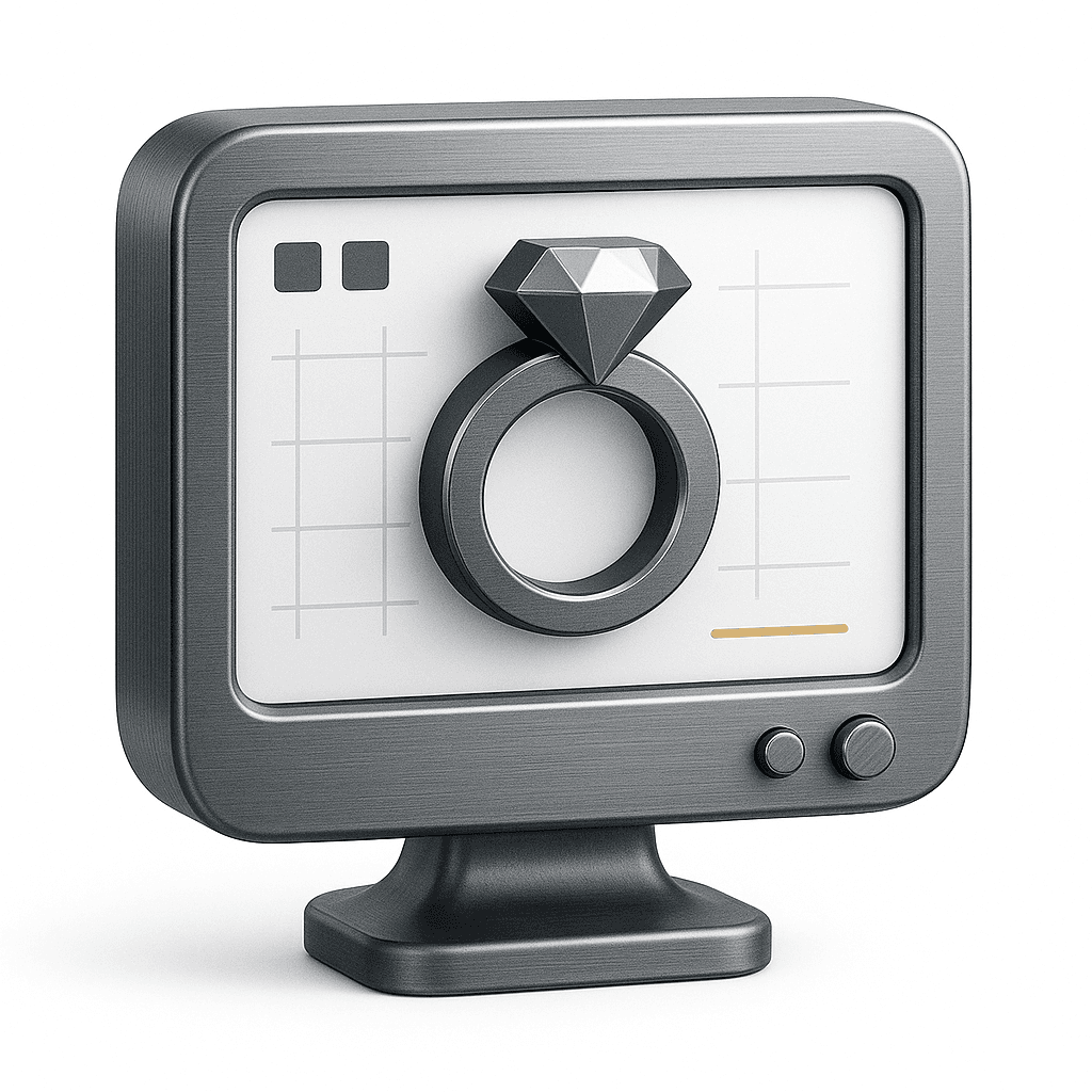 CAD design software showing jewelry model